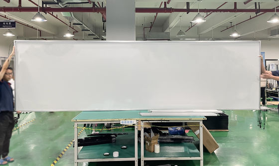 Interactive whiteboard on a floor stand for education